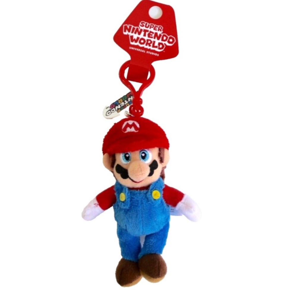Super NINTENTO WORLD Mario Bros  Universal Studios Plush  Keychain NEW